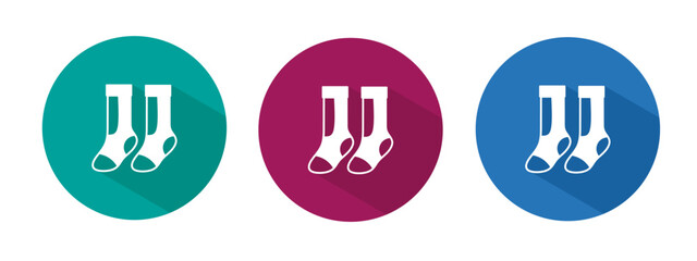 Icon for sock vector illustration in flat.