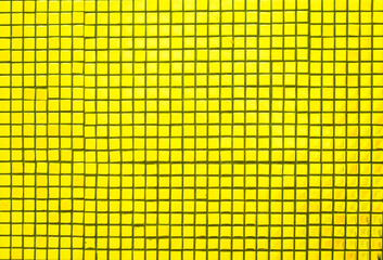 Abstract yellow mosaic background, yellow mosaic pattern background