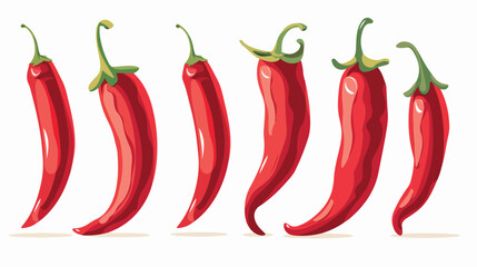 Chilli paper for making food delicious flat vector isolated