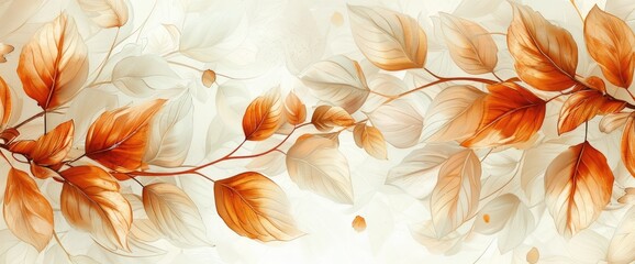 abstract background with flowers