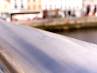 Handrail close view abstract background