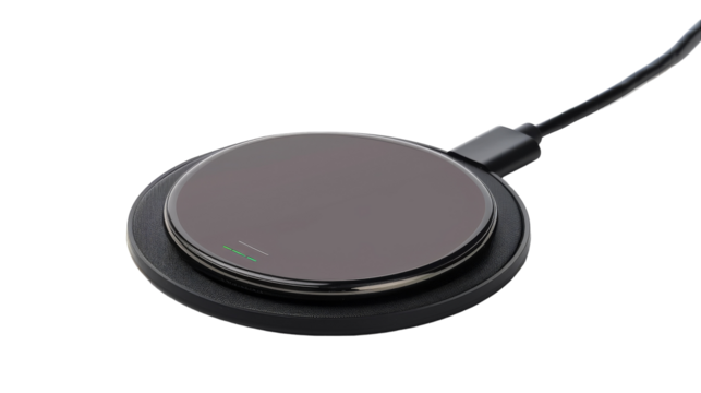 Close-up of electronic device with a tangled cord