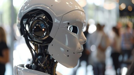 Fototapeta premium Considering the role of AI in curating and presenting art to audiences raw AI generated illustration