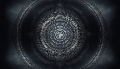 dark and mysterious Intricate abstract mandala wit (20) - obrazy, fototapety, plakaty