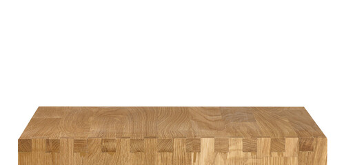 Wooden table top isolated  over  transparent background png illustration