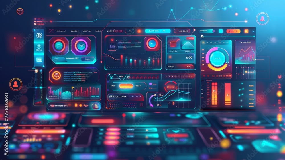 Aufkleber customizing a user interface for optimal functionality ai generated illustration