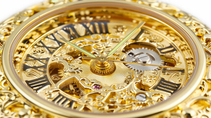 Fototapeta na wymiar old watch mechanism