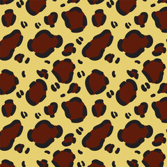 leopard print seamless pattern patchwork background