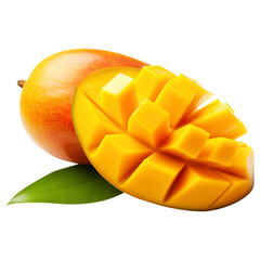 Mango fruit  isolated on transparent background Remove png, Clipping Path, pen tool
