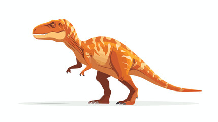 Dinosaur cartoon Flat vector isolated on white background