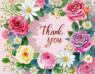 background with roses  card template