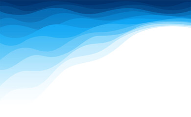 Abstract blue wave ocean background