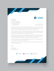 Vector corporate stylish and elegant business stationary letterhead design template