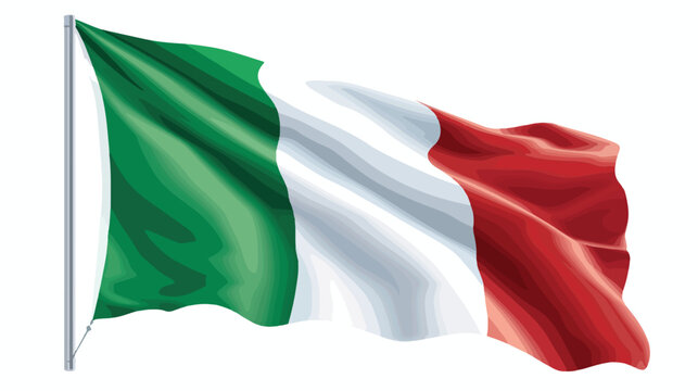 Italy flag. Simple vector Italy flag Flat vector