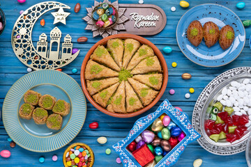 Colorful Ramadan Eid Candy, Traditional Ottoman Candy (Osmanlı Akide Sekeri) Photo, Üsküdar...