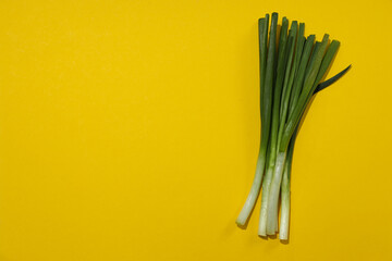 Green onion, concept of fresh vegetable, fresh raw food