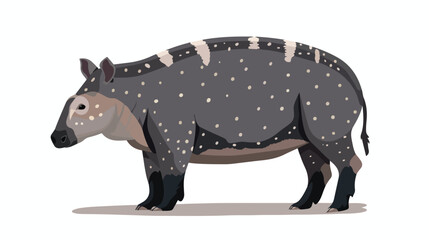 Tapirus bairdii - Bairds tapir in lateral view 