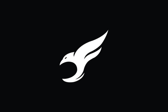 letter c logo, letter c and bird icon logo, bird and fire icon logo, bird flying and fire icon logo, logomark