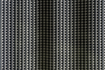 Yarn mesh regular unregular pattern of squares with waves