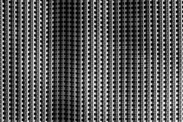 Yarn mesh regular unregular pattern of squares with waves