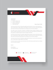 Vector corporate stylish and elegant business stationary letterhead design template