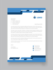 Vector corporate stylish and elegant business stationary letterhead design template