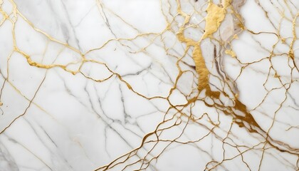 White luxury marble tile texture with gold veins pattern 