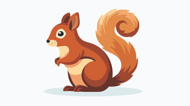 Squirrel icon image Flat vector