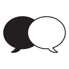 シンプルな吹き出しのイラスト