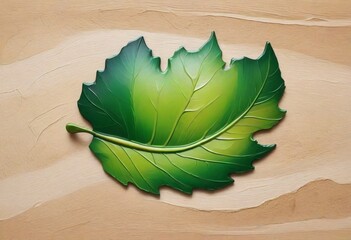 Oil painting Design an organic leaf logo with irre (10)
