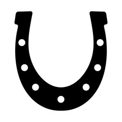 Horseshoe icon symbol good luck talisman for fortune