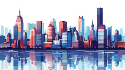 Urban cityview vector illustration Flat vector
