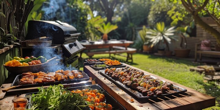 arbecue party in the garden