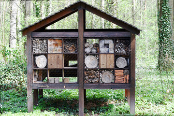 "Hotel" dla owadów w parku © Darcos