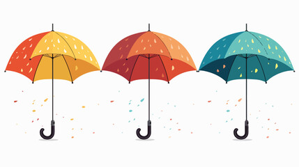 Umbrella icon parasol vector  Flat vector isolated on