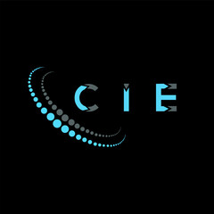 CIE letter logo abstract design. CIE unique design. CIE. - obrazy, fototapety, plakaty