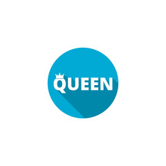 Queen icon isolated on transparent background