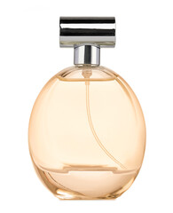 Luxury perfume in bottle isolated on white - obrazy, fototapety, plakaty