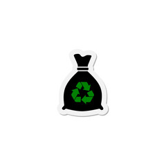 Recycling icon isolated on transparent background