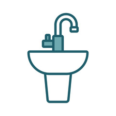 sink icon vector design template simple and clean