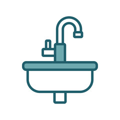 Obraz premium sink icon vector design template simple and clean