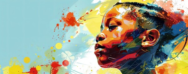 Youth day south africa 16 june.art illustration