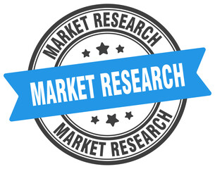 market research stamp. market research label on transparent background. round sign