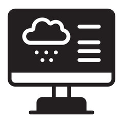 weather news glyph icon