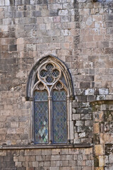 Obraz premium Barcellona, contrafforti, torri e particolari della Cattedrale della Santa Croce e di Santa Eulalia - Catalogna, Spagna 