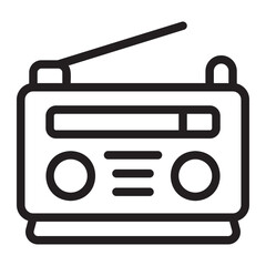 radio line icon
