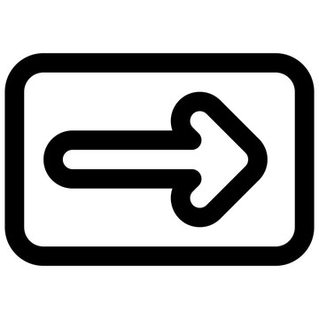 Walk This Way. Editable stroke vector icon.