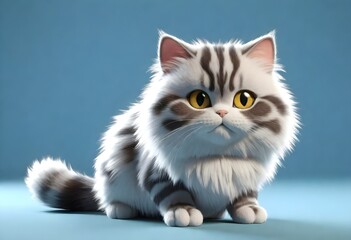 Obraz premium A beautiful and cute kitten 