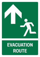 iso emergency and first aid safety signs evacuation route size a4/a3/a2/a1