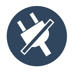 Disconnect, plug, socket icon